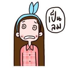 Women with routine sticker #10200413