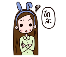 Women with routine sticker #10200419