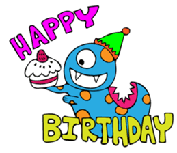 Invitation monster sticker #10200842
