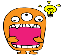 Invitation monster sticker #10200865