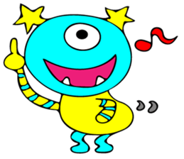 Invitation monster sticker #10200867