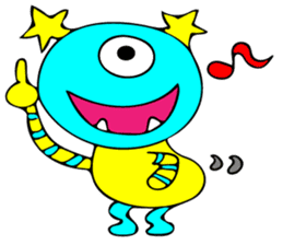 Invitation monster sticker #10200867