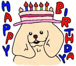 American cocker tan sticker #10201551