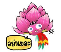 Pink Lotusman sticker #10201759