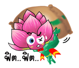 Pink Lotusman sticker #10201776