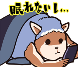 Sheep man can not sleep tonight sticker #10202195