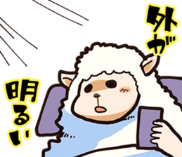 Sheep man can not sleep tonight sticker #10202213