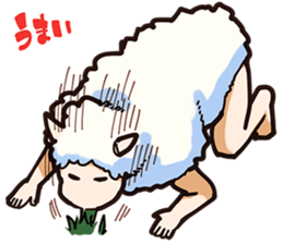 Sheep man can not sleep tonight sticker #10202216