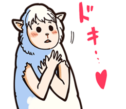 A sheep Man sticker #10202395