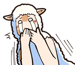 A sheep Man sticker #10202398