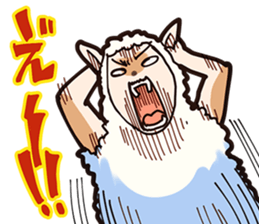 A sheep Man sticker #10202402