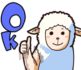 A sheep Man sticker #10202403