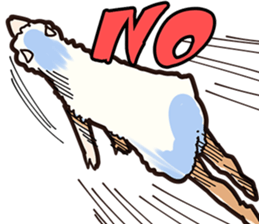 A sheep Man sticker #10202404