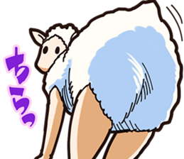 A sheep Man sticker #10202415