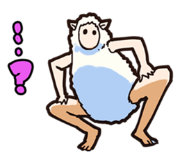 A sheep Man sticker #10202418
