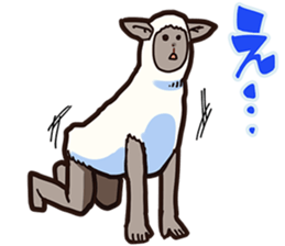 A sheep Man sticker #10202420