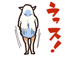 A sheep Man sticker #10202430