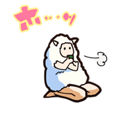 A sheep Man sticker #10202431