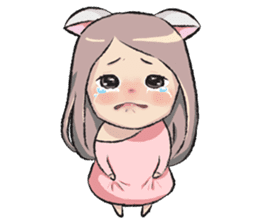 cat girl love story sticker #10202517