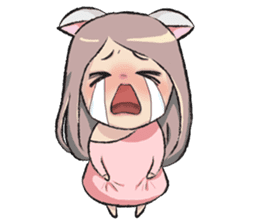 cat girl love story sticker #10202518