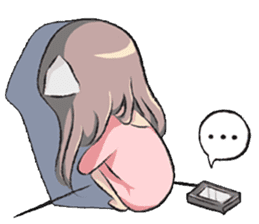 cat girl love story sticker #10202519