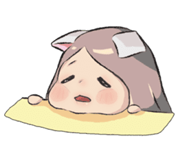 cat girl love story sticker #10202530