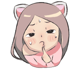 cat girl love story sticker #10202535