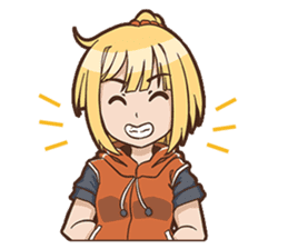 Tomboy Girl Daily Face sticker #10202634