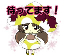 Glitter Cute Girls 2 -Mushroom- sticker #10203080