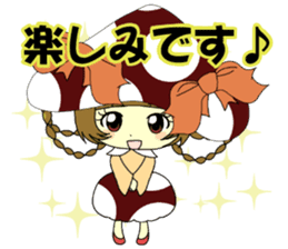 Glitter Cute Girls 2 -Mushroom- sticker #10203084
