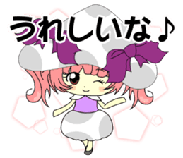 Glitter Cute Girls 2 -Mushroom- sticker #10203090