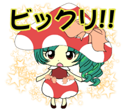 Glitter Cute Girls 2 -Mushroom- sticker #10203094