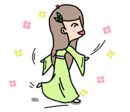 Little Green Girl sticker #10203156