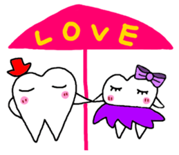 Stone brother and sister tooth decay sticker #10203844