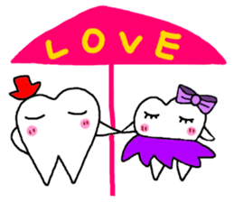 Stone brother and sister tooth decay sticker #10203844