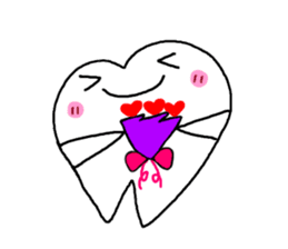 Stone brother and sister tooth decay sticker #10203849