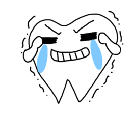 Stone brother and sister tooth decay sticker #10203863