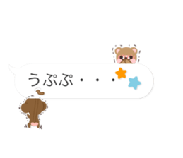 Small animals hidden in the balloon* sticker #10204412