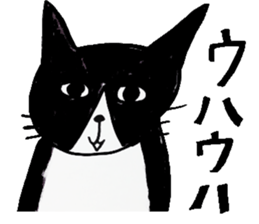 Clumsy but pretty cat sticker #10204725