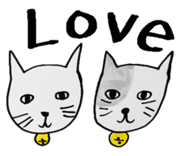 Clumsy but pretty cat sticker #10204738
