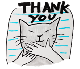 Clumsy but pretty cat sticker #10204749