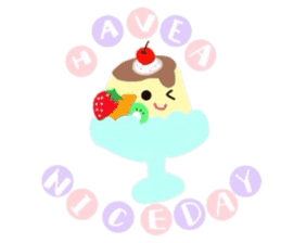 cute flan sticker sticker #10204800