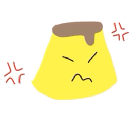 cute flan sticker sticker #10204805