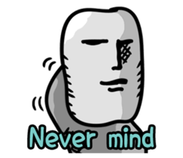 dead face stone (English.ver) sticker #10205839