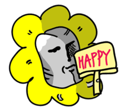 dead face stone (English.ver) sticker #10205841