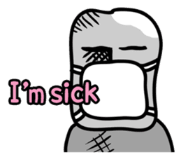dead face stone (English.ver) sticker #10205858