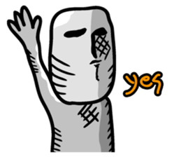 dead face stone (English.ver) sticker #10205861