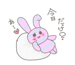 ditsy rabbit sticker #10205877