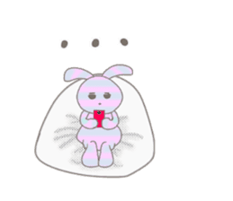 ditsy rabbit sticker #10205880