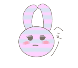 ditsy rabbit sticker #10205882